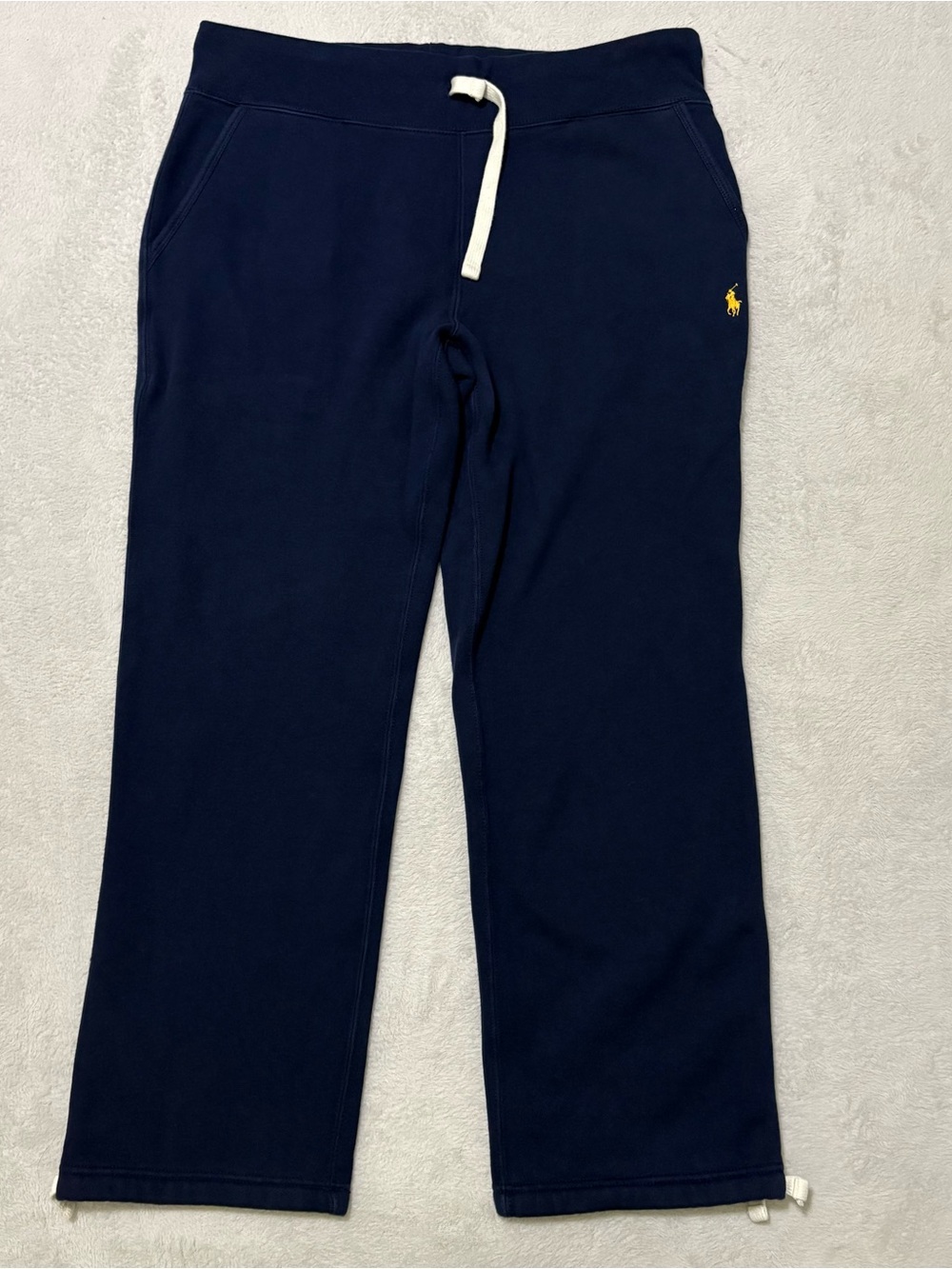Polo by Ralph Lauren Navy Sweatpants with White Drawcord